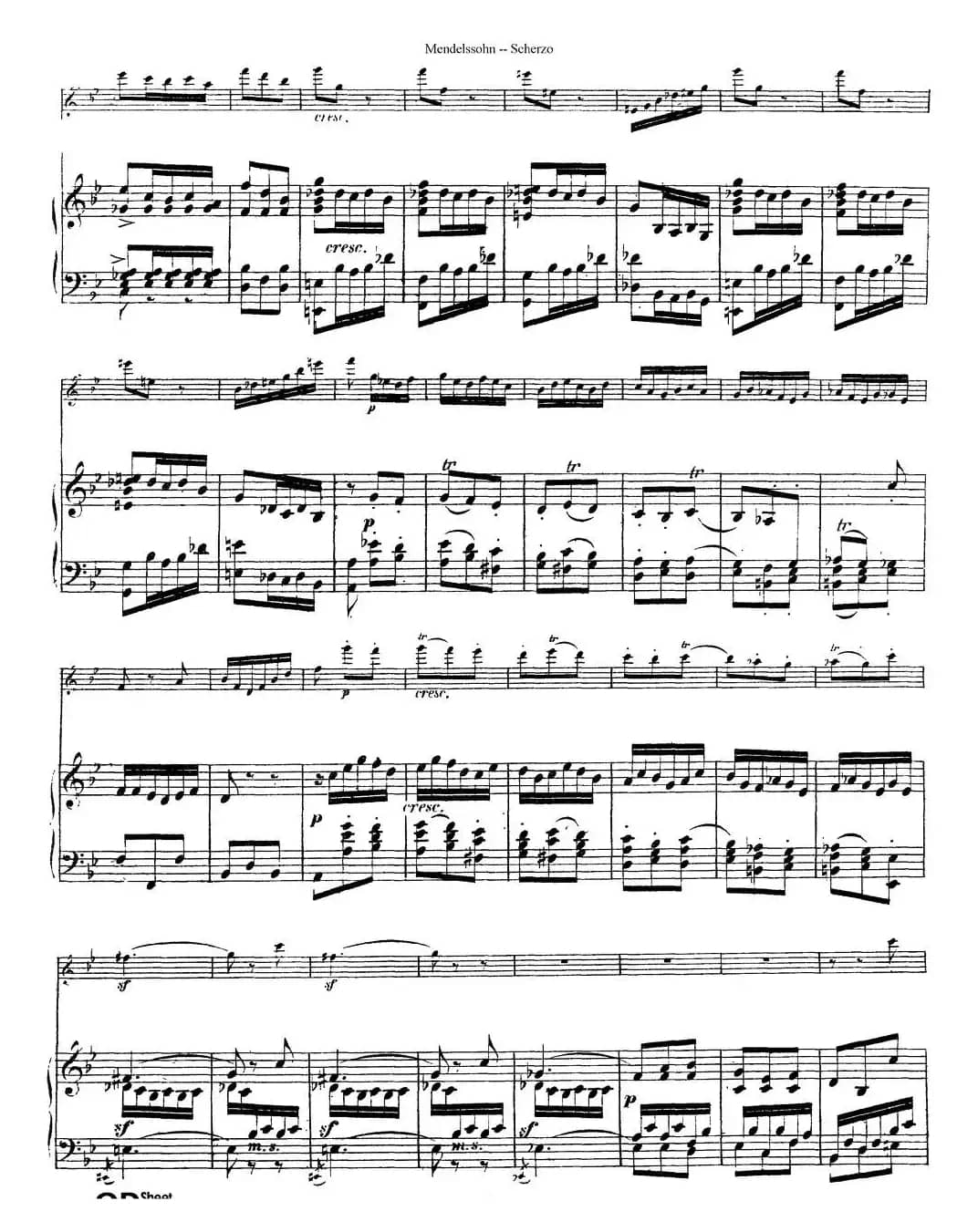 Scherzo（长笛+钢琴）