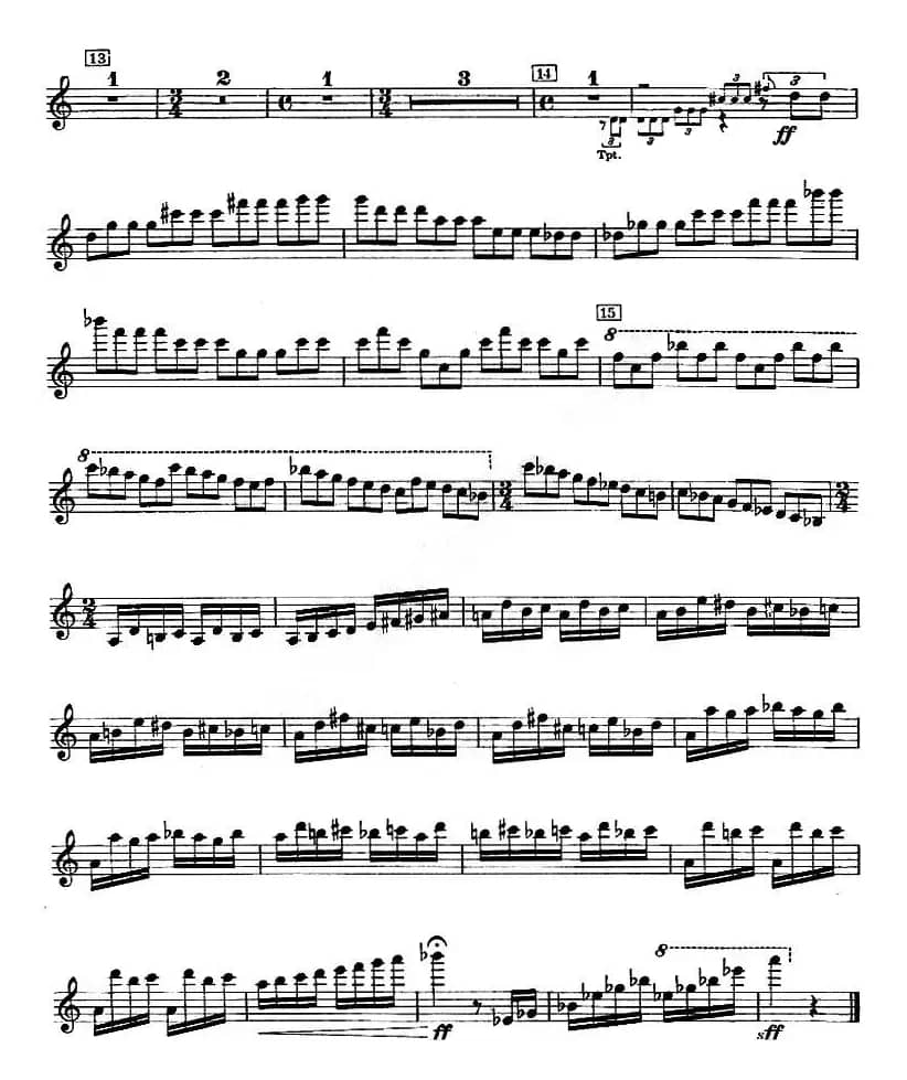 CONCERTO FOR VIOLIN AND ORCHESTRA Op.14（小提琴和交响乐协奏曲·小提琴分谱）