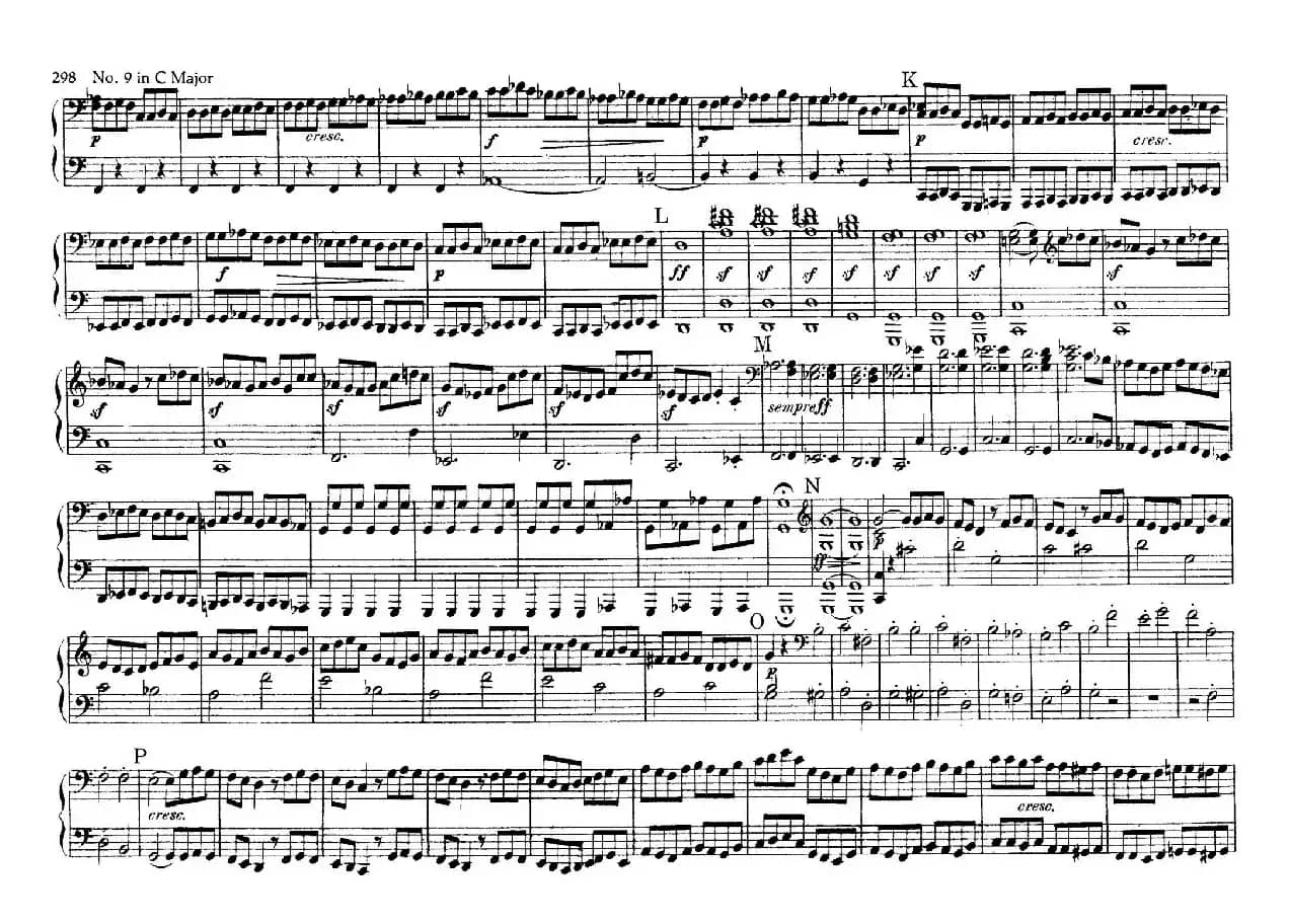 String Quartet No.9 in C Major Op.59-3 - 4 Hands（C大调第九弦乐四重奏·四手联弹）