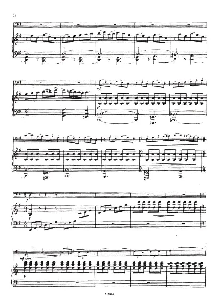 CONCERTINO（Ⅲ）（钢琴伴奏巴松协奏曲）