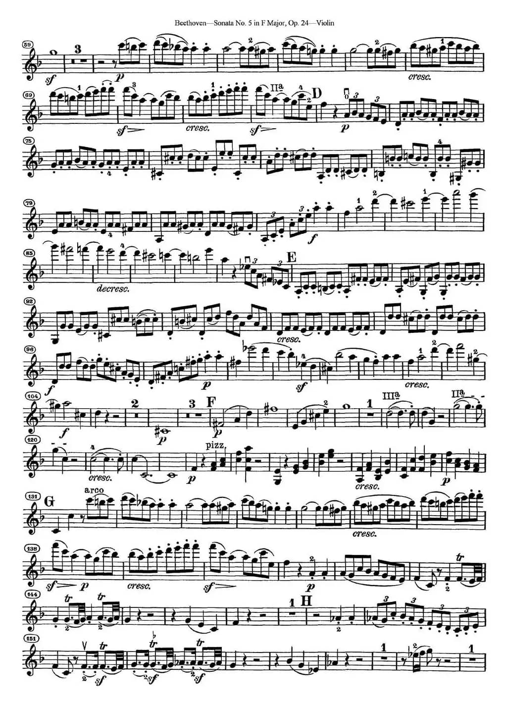 Violin Sonata No.5 in F Major Op.24