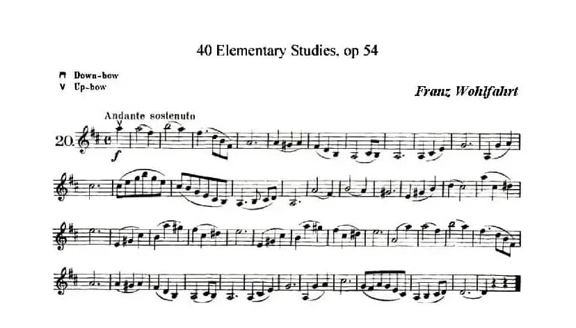 40首小提琴初级技巧练习曲之20