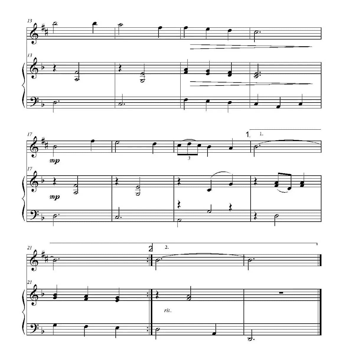 Scarborough Fair（斯卡保罗集市）（中英萨克斯+钢琴伴奏）