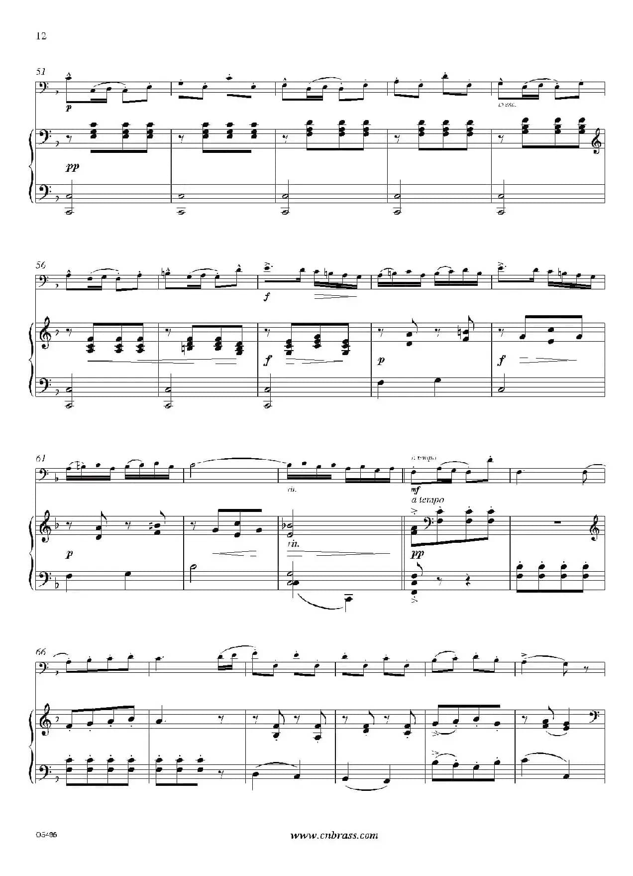 Tambourin（巴松+钢琴伴奏）