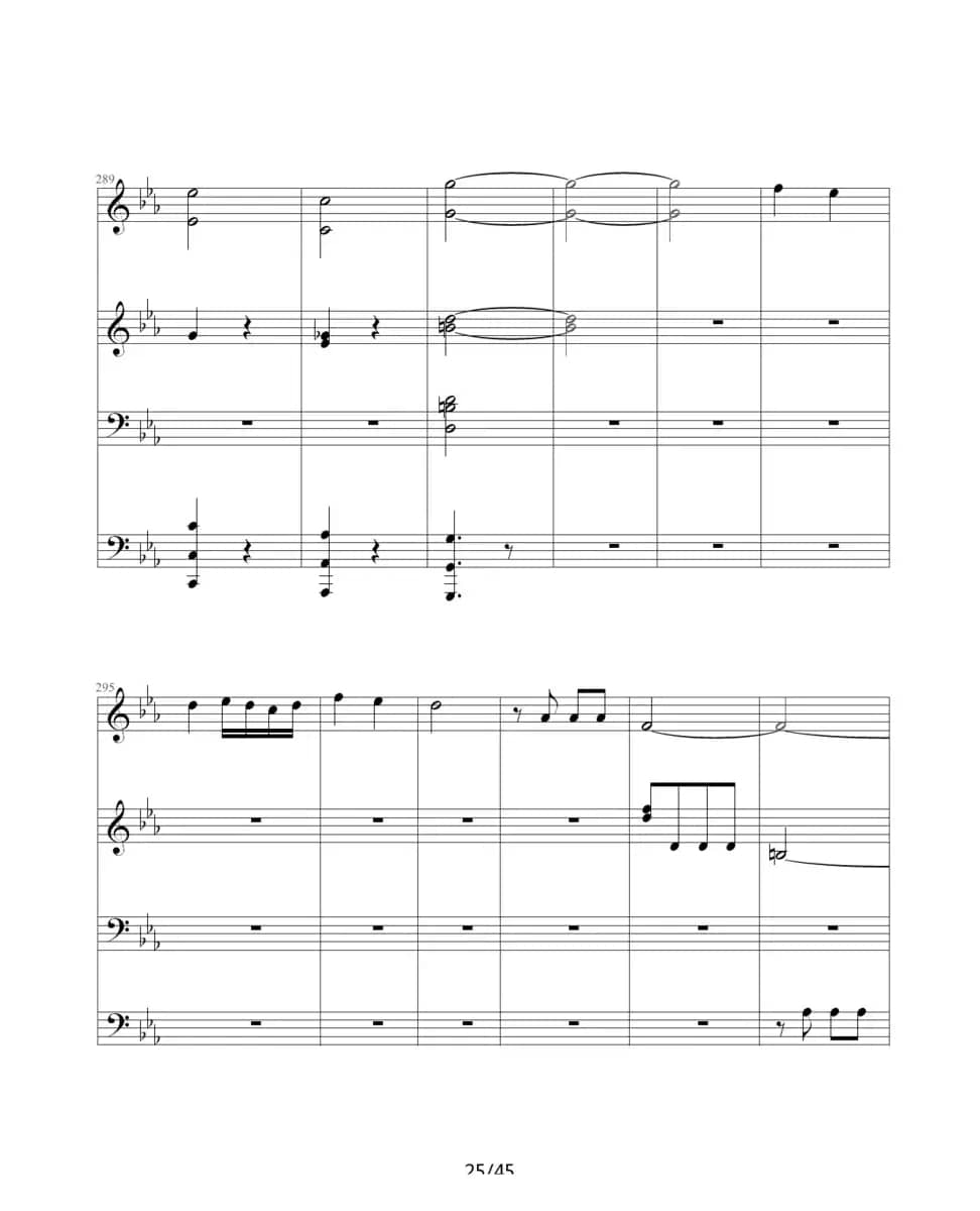 命运交响曲（四手联弹）