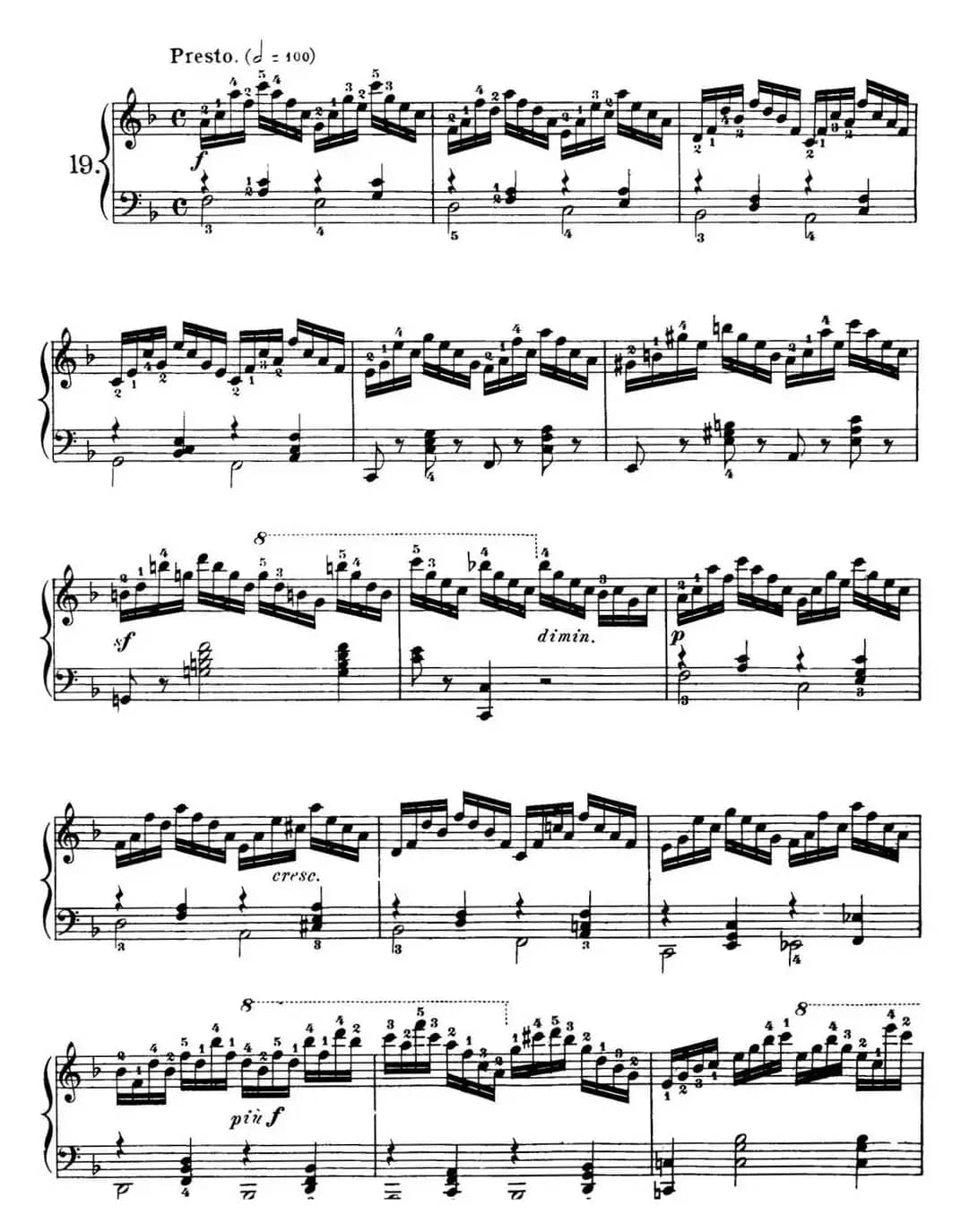 40首车尔尼Op.299钢琴快速练习曲（NO.19）