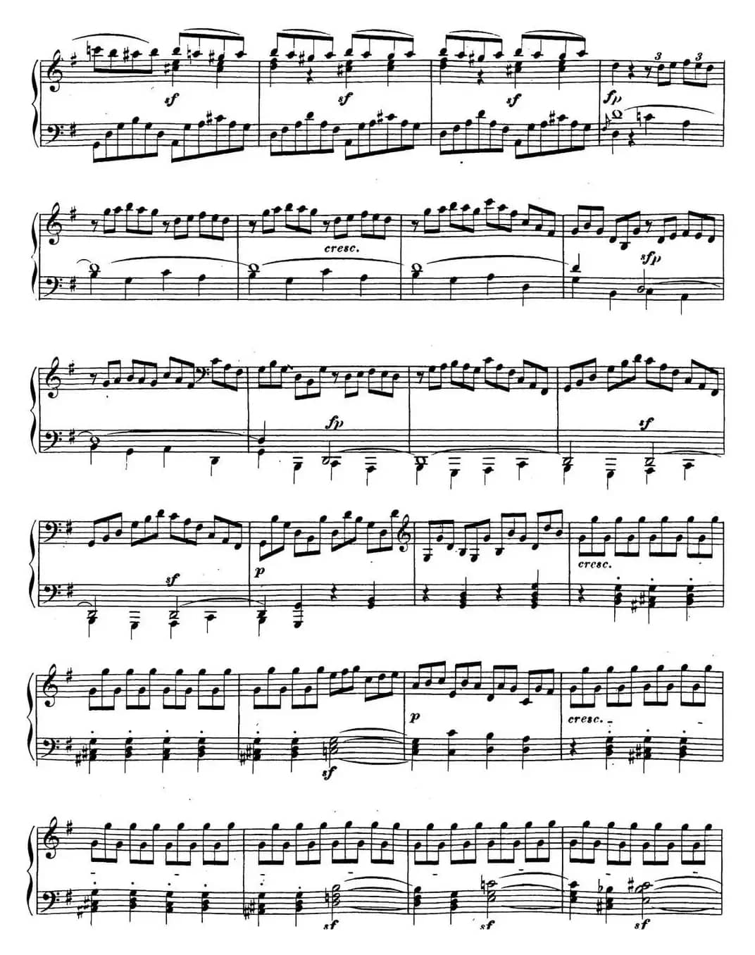 贝多芬钢琴奏鸣曲16 G大调 Op.31 No.1 G major