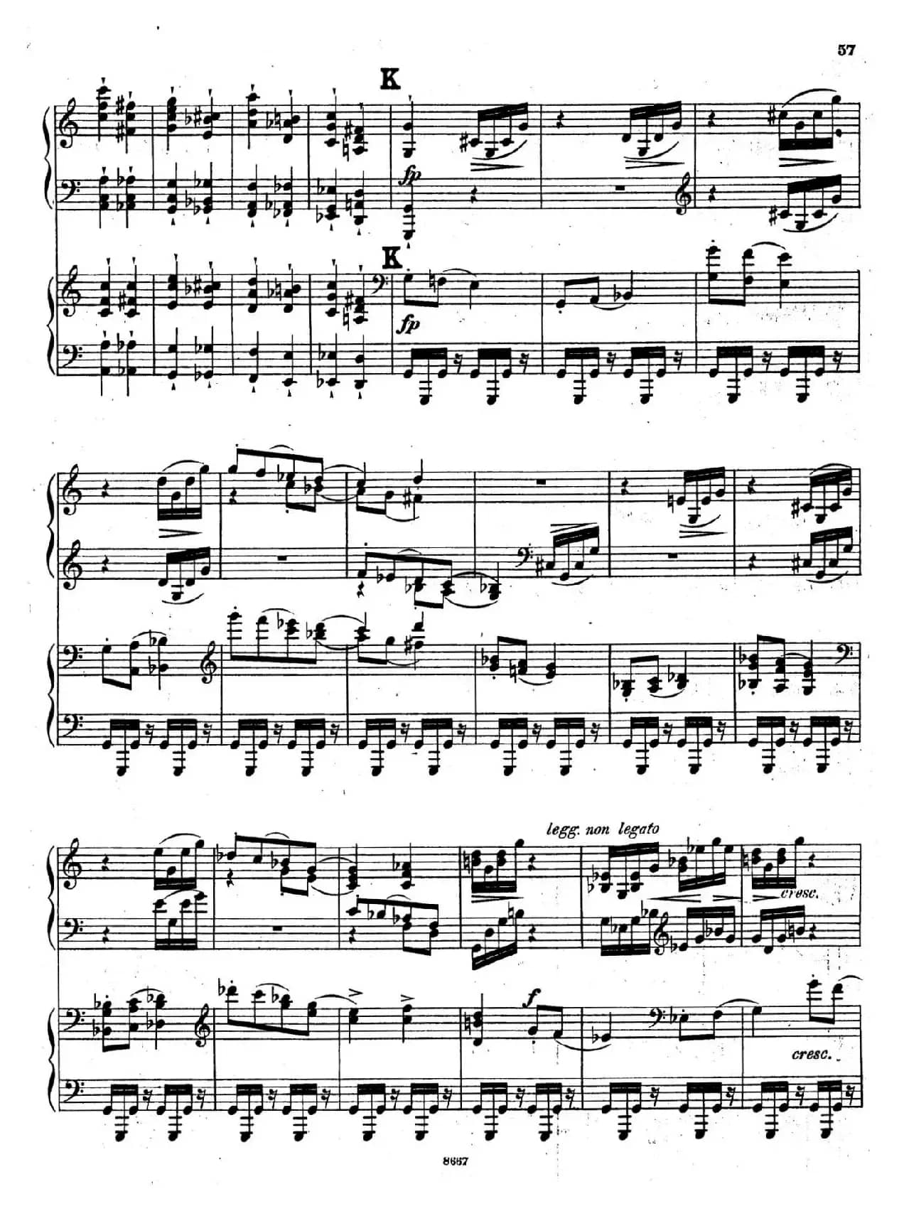 Symphony No.4 in e Minor Op.98（e小调第四交响曲·双钢琴）