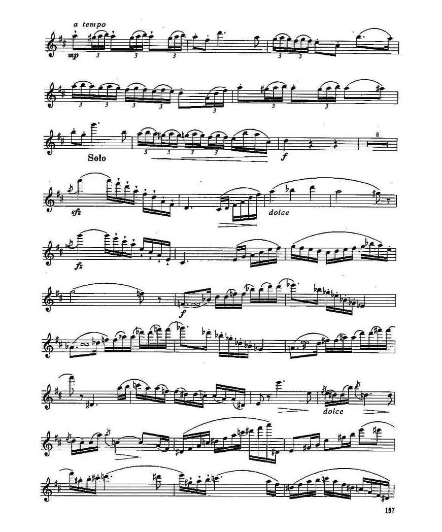 长笛九级考级曲谱（第四部分—2）