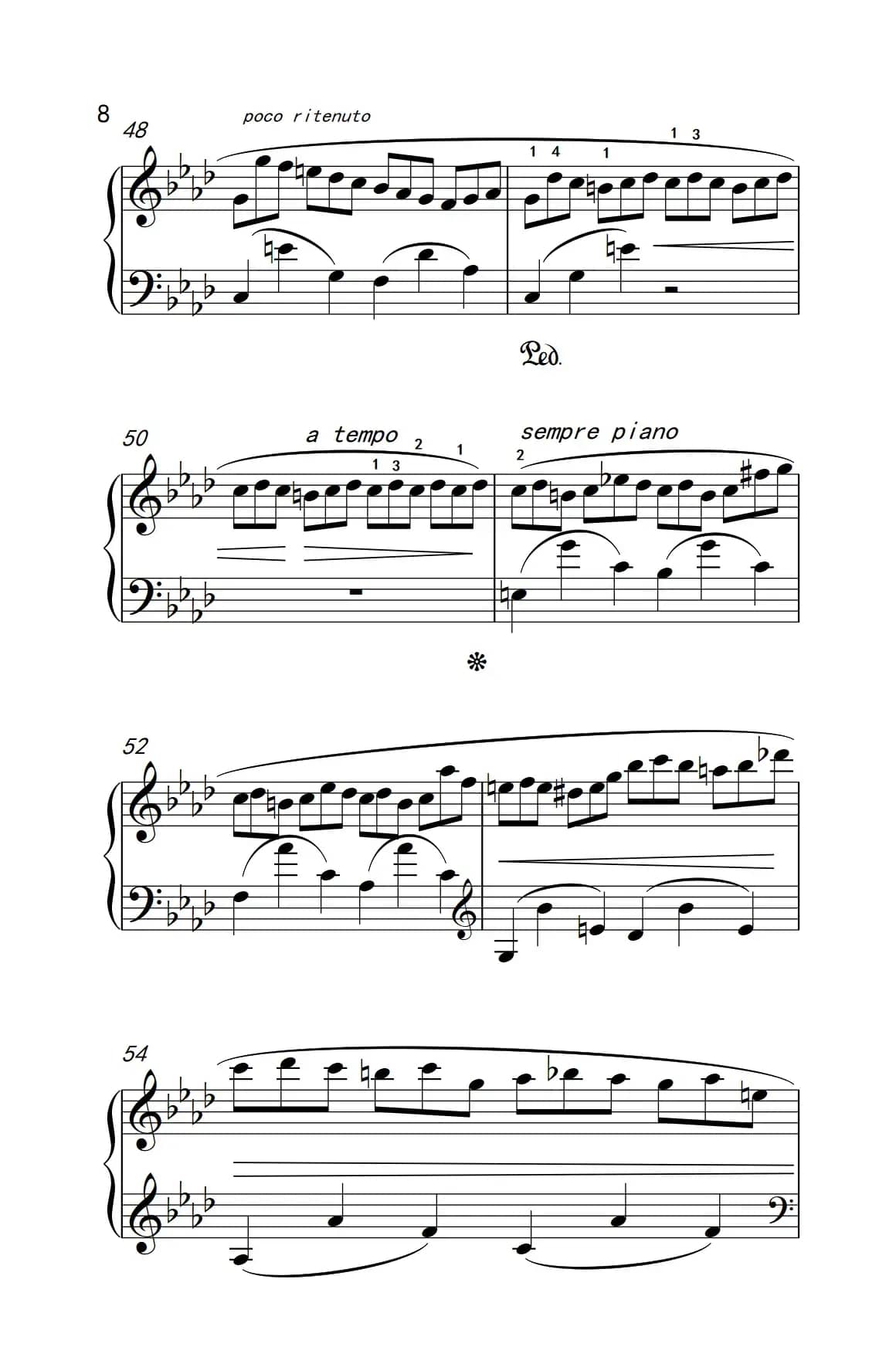 第九级1.练习曲 Op.25 No.2（中央音乐学院 钢琴（业余）考级教程 7-9级）