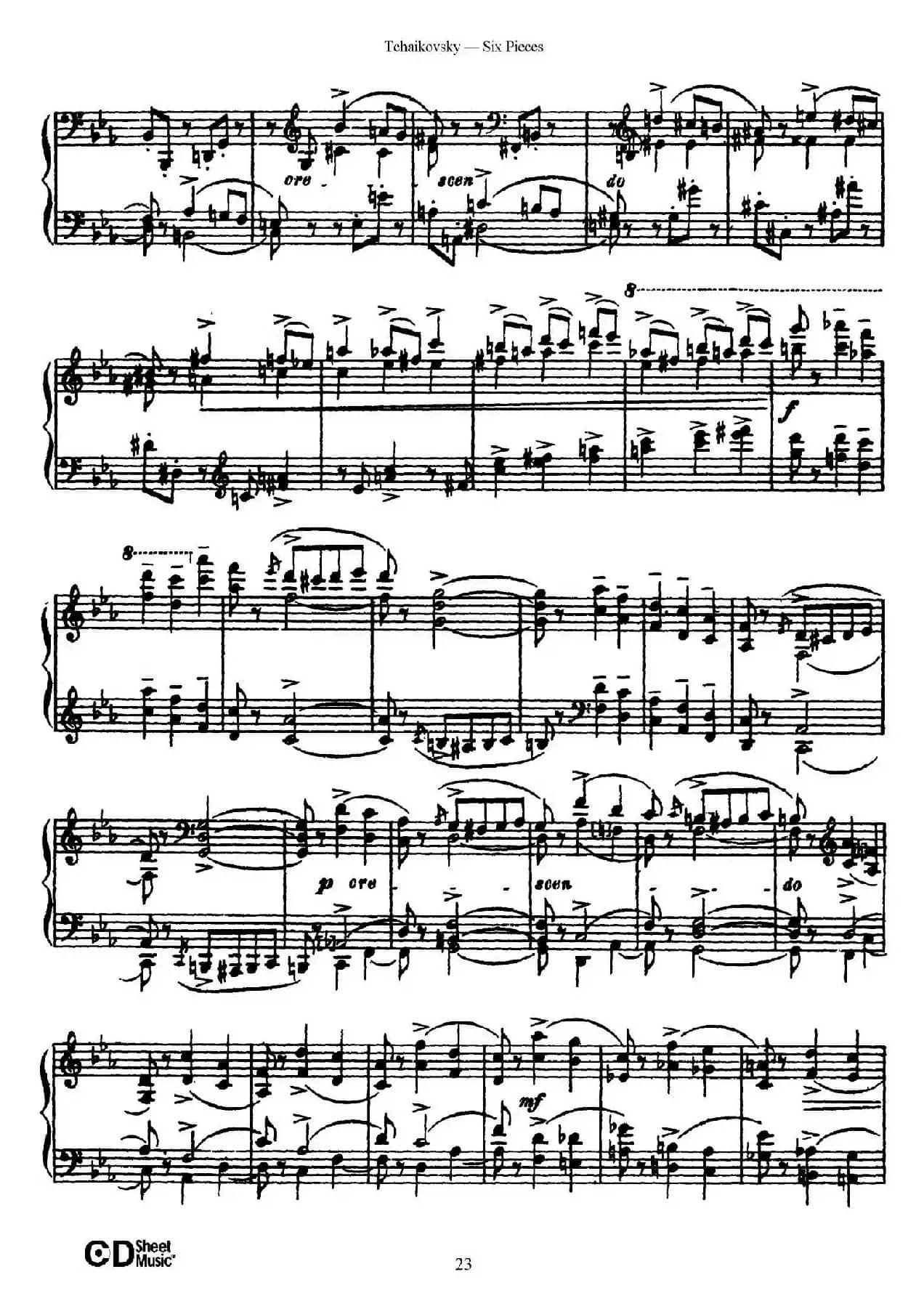 Six Pieces Op.51（6首小品·3）