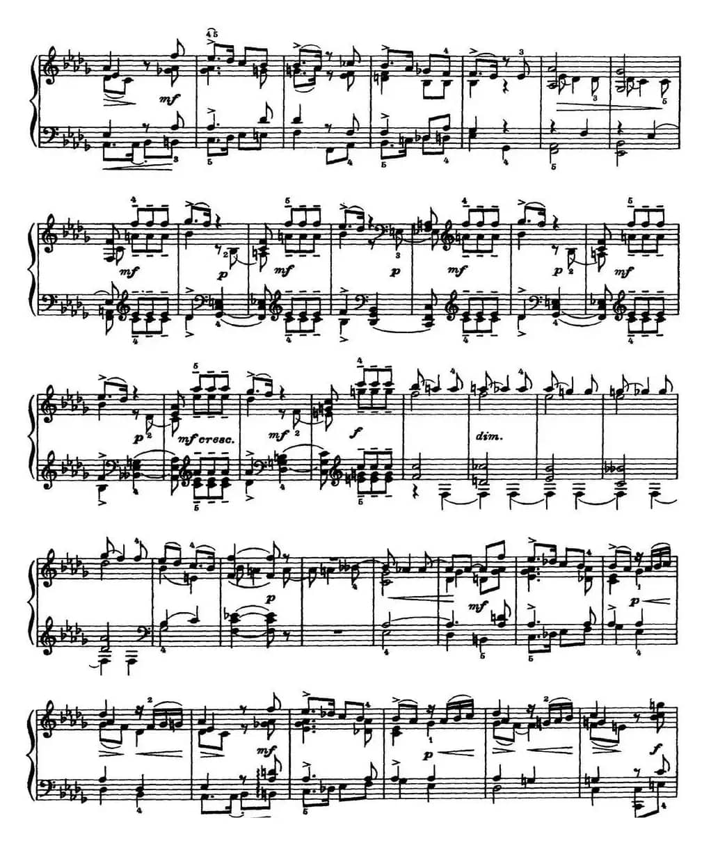 柴可夫斯基18首钢琴小品Op.72（9.Un poco di Schumann）