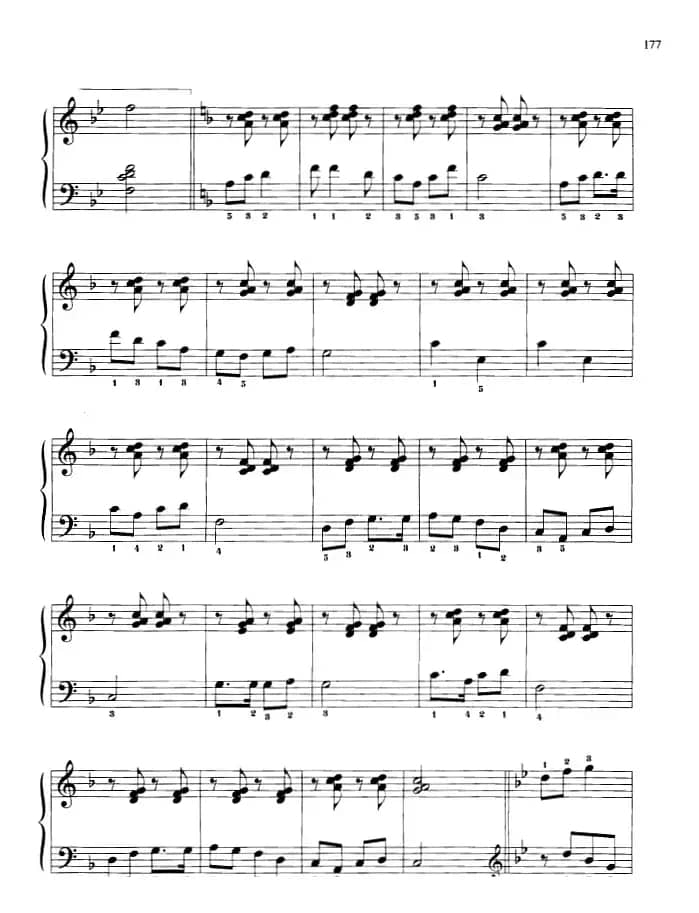 110首中国民歌钢琴小曲集：打黄羊