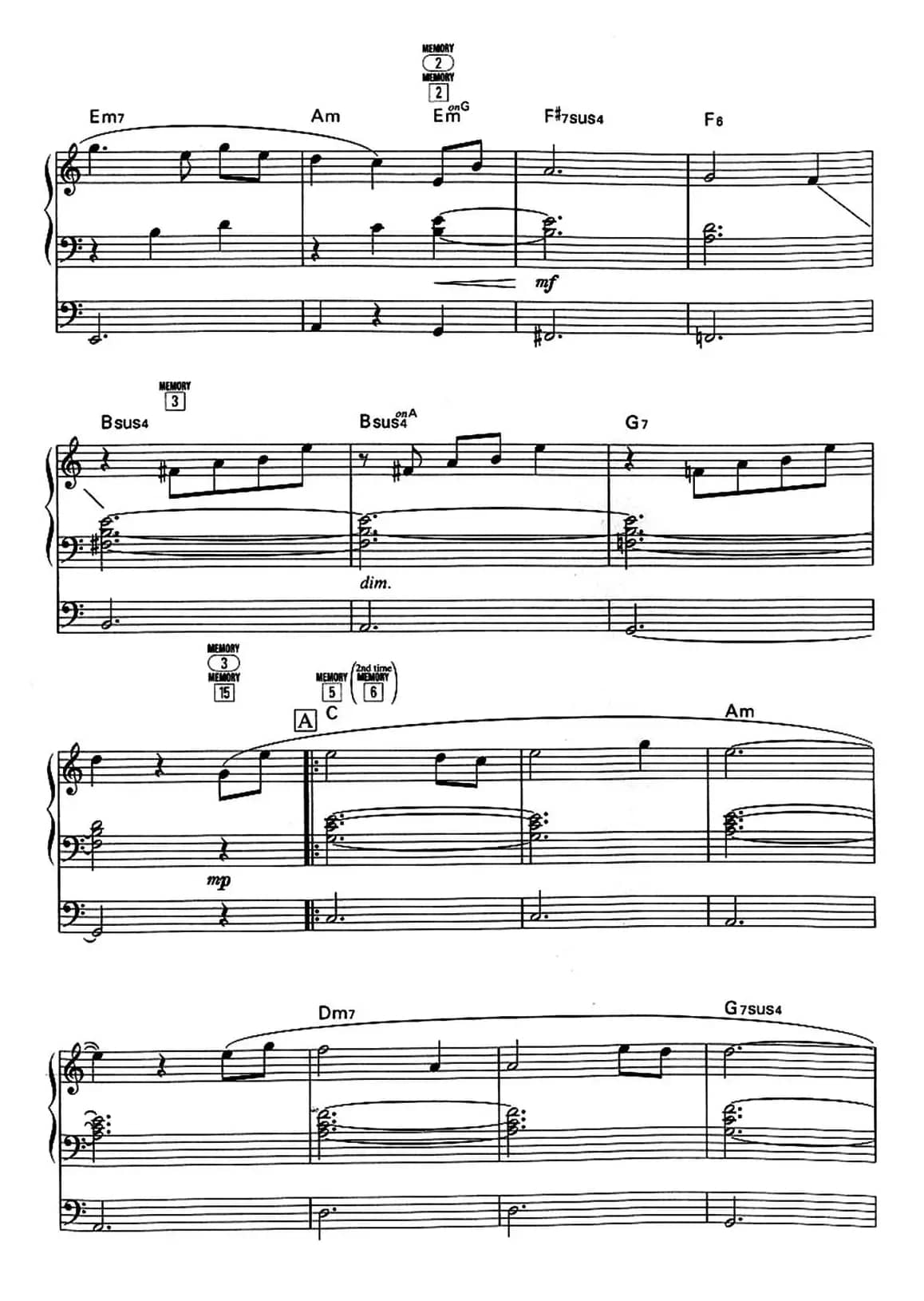 世界的盟约（双排键电子琴谱）