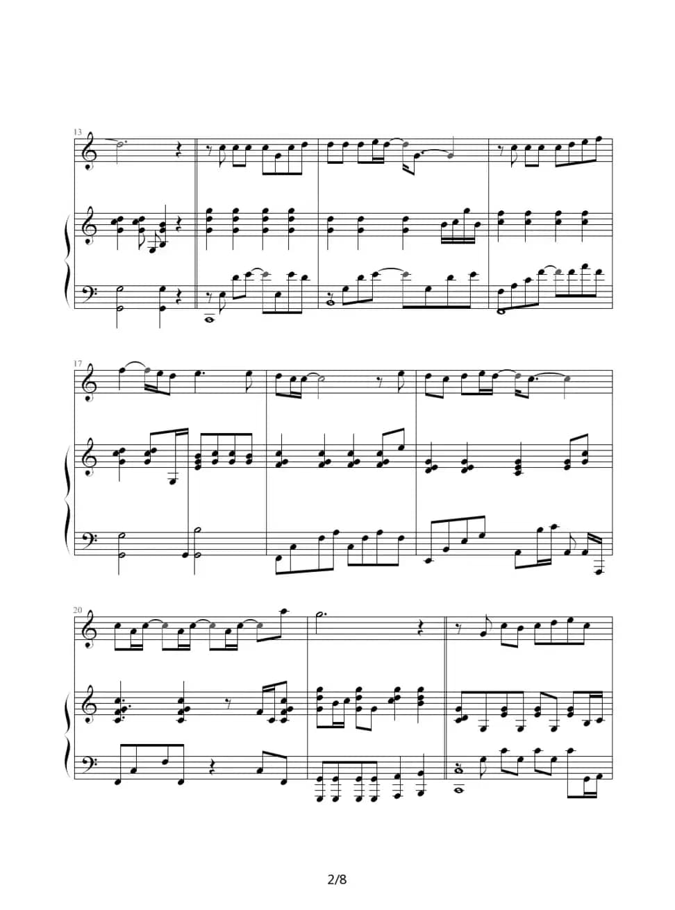 枫（伴奏谱、05895464 记谱制谱版）