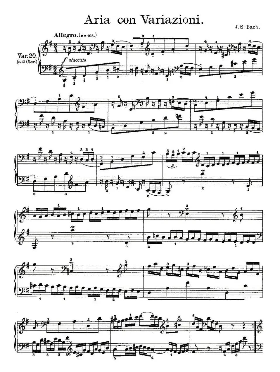 Aria con Variazioni 之20