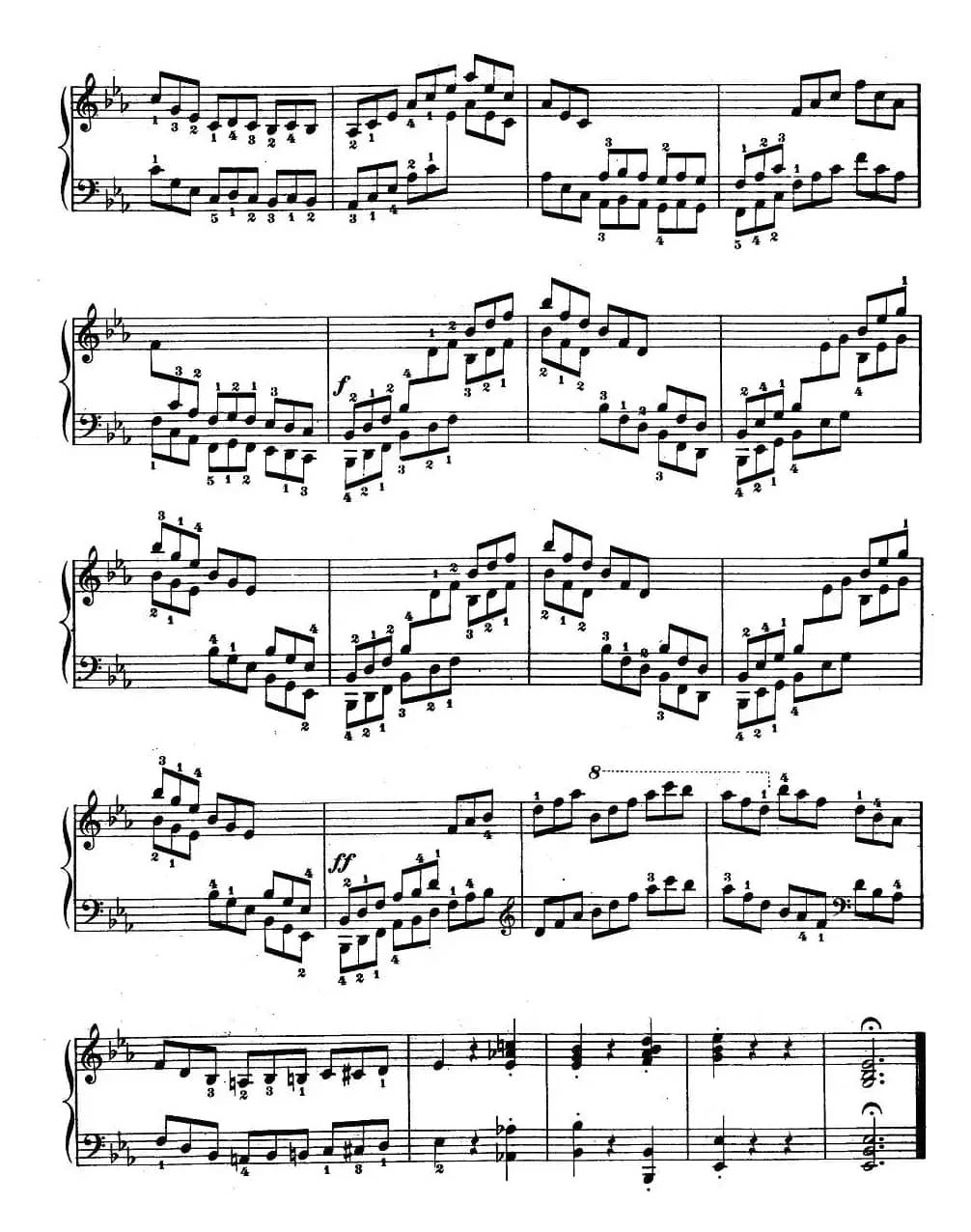 《车尔尼钢琴手指灵巧初步练习曲》OP.636-12