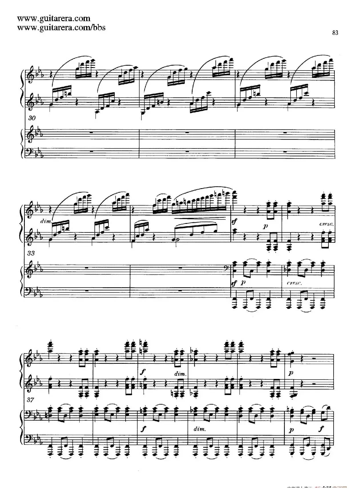 c小调第二钢琴协奏曲 Op.18(双钢琴·第三乐章)