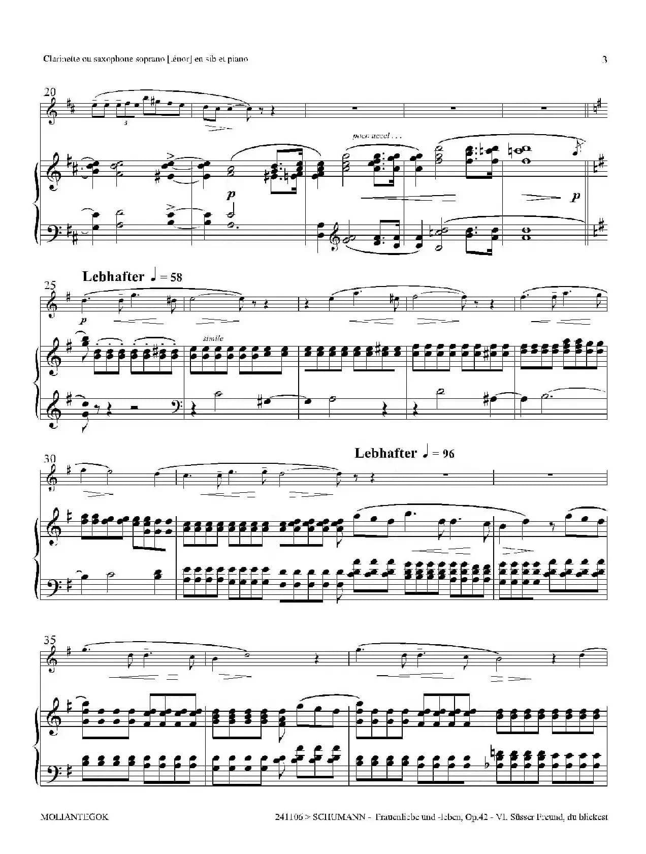 妇女的爱情与生活 Op42·Ⅵ(高音萨克斯+钢琴伴奏)