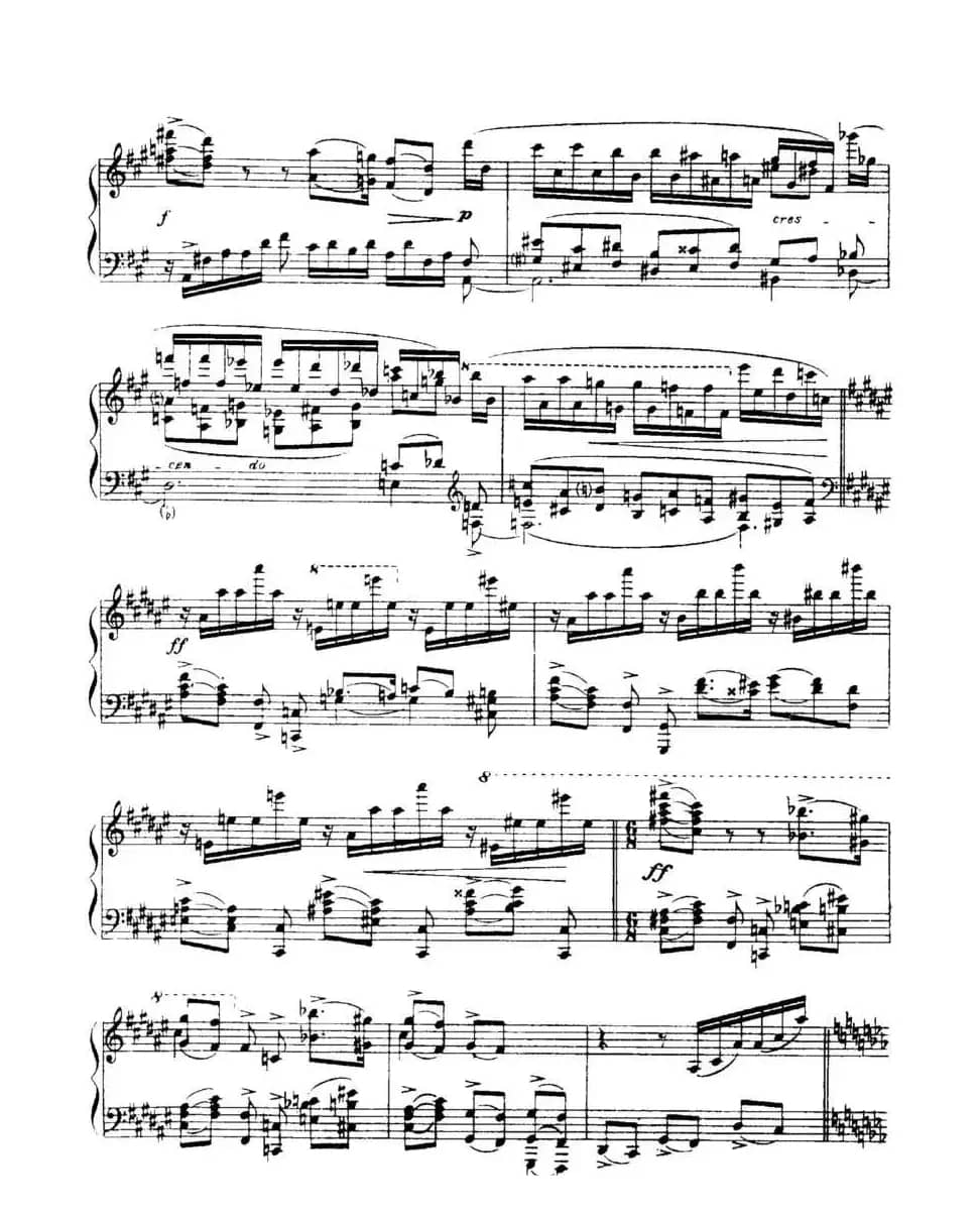 福雷13首船歌：Barcarolle No·5 in F-sharp min, Op·66