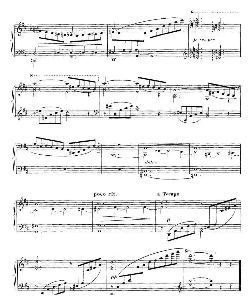 福雷13首船歌：Barcarolle No·7 in D min, Op·90