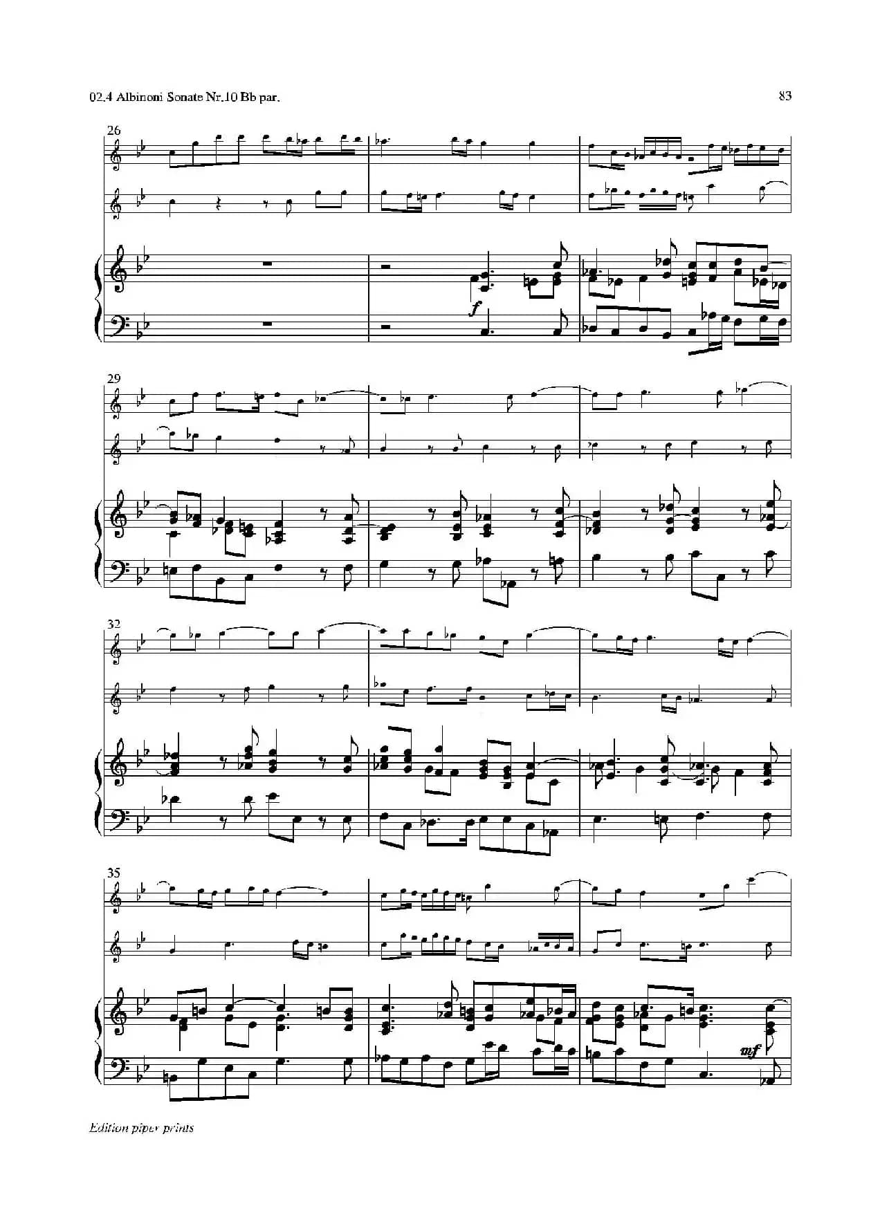 Sonate Nr.10（次中音萨克斯二重奏+管风琴）