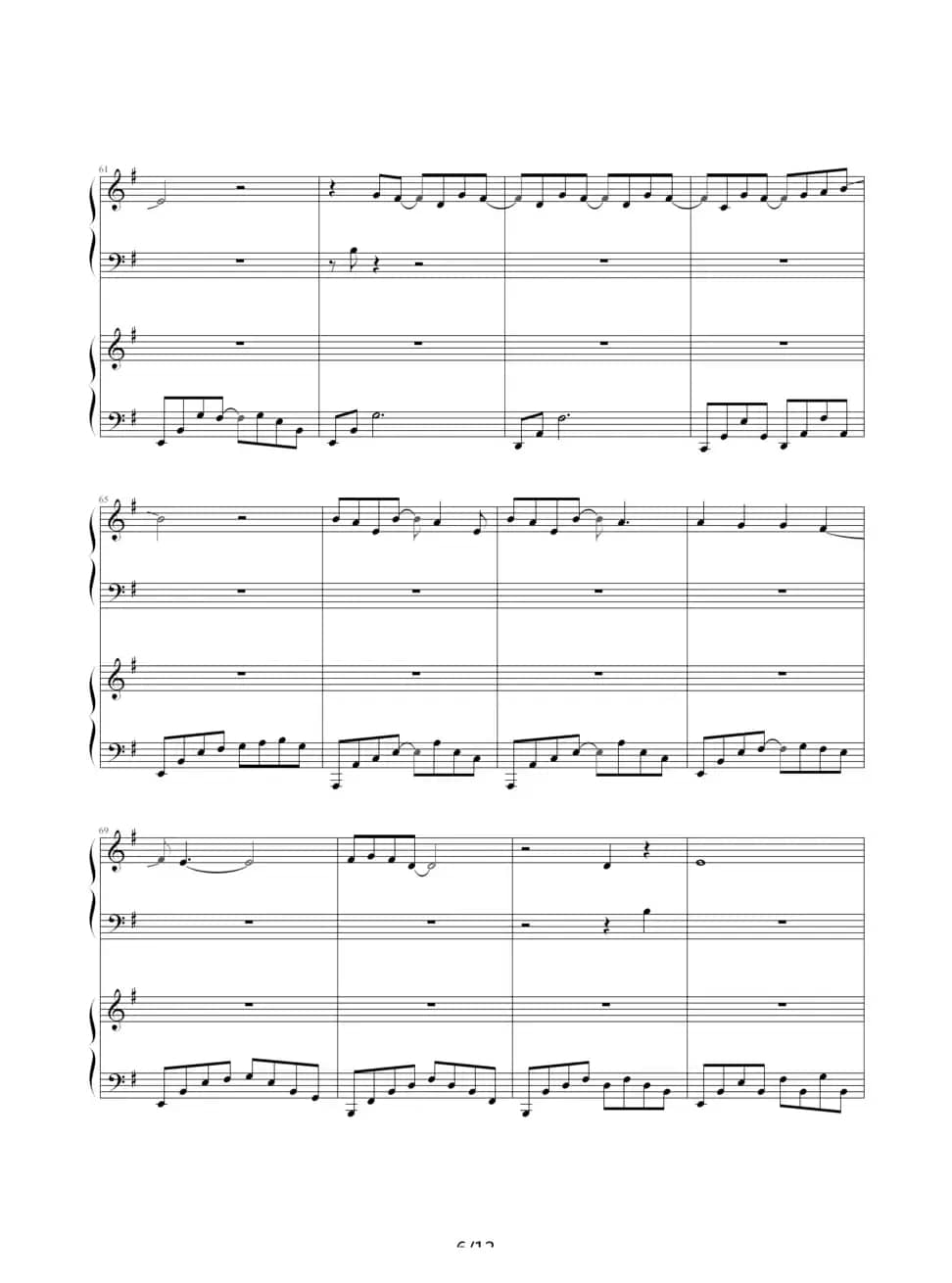 海浪（双钢琴）