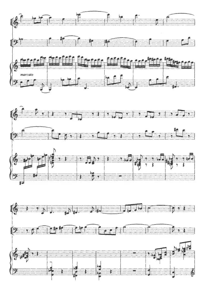 钢琴三重奏（陈铭志作曲版、小提琴+大提琴+钢琴）