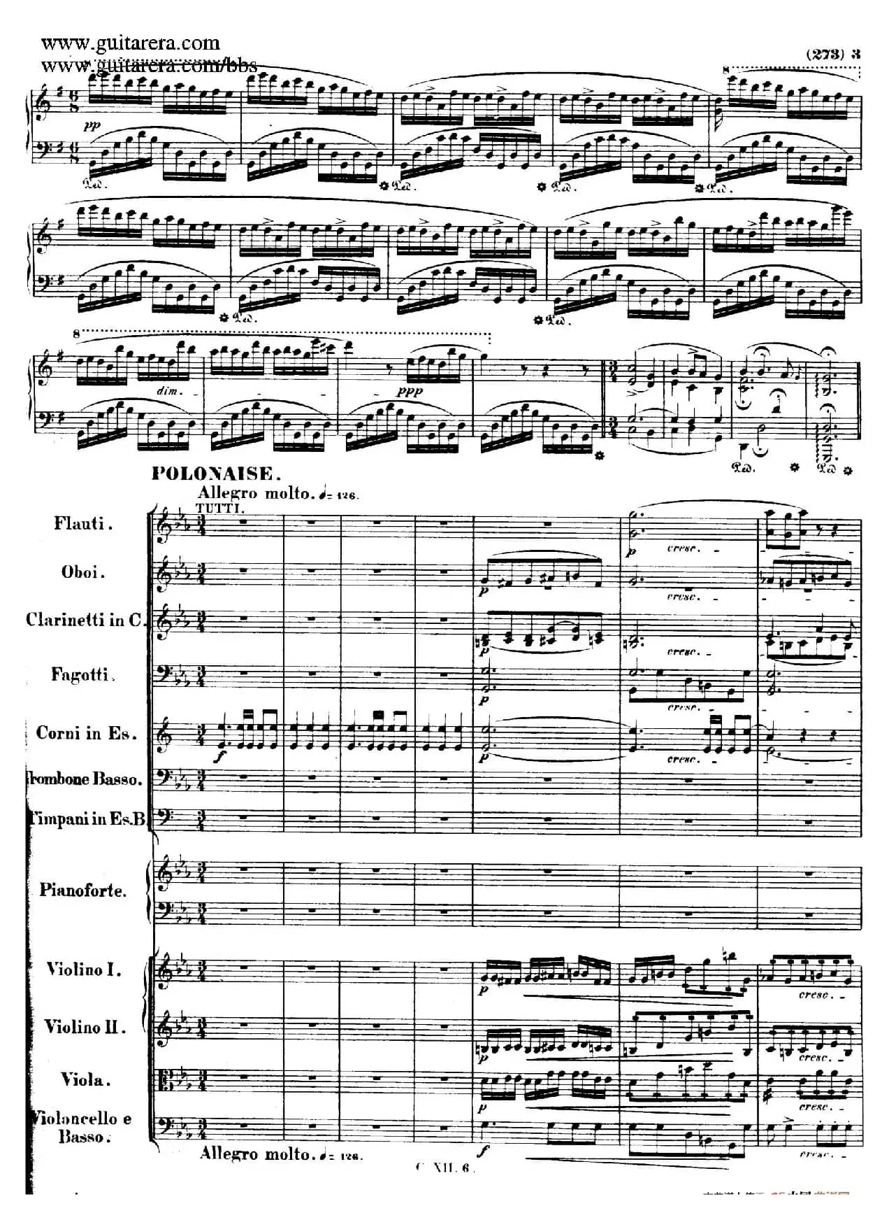 Grande Polonaise Brilliante Preceded by an Andante Spianato Op.22(平静的行板与华丽的波兰舞曲·总谱)