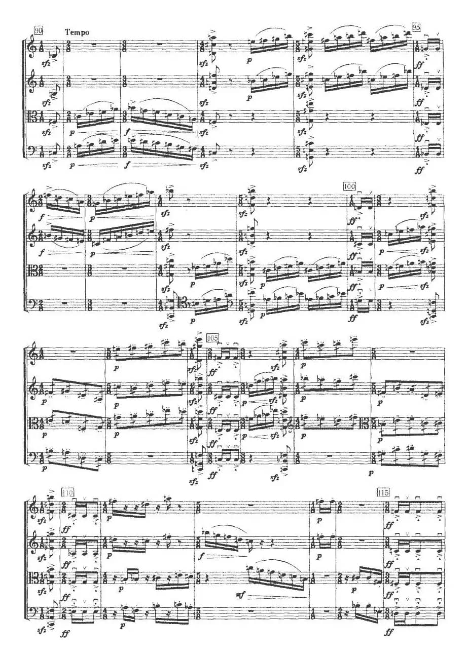 第三弦乐四重奏（第二乐章）