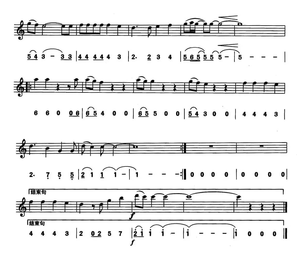 思念（线简谱对照版）