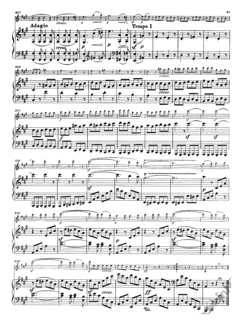 献给好友鲁道尔夫·克鲁采：奏鸣曲（A大调、小提琴+钢琴伴奏）