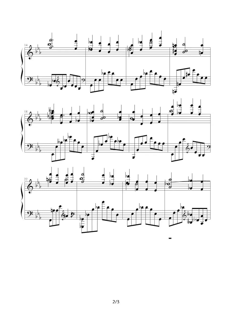 第二钢琴协奏曲第三乐章（部份）