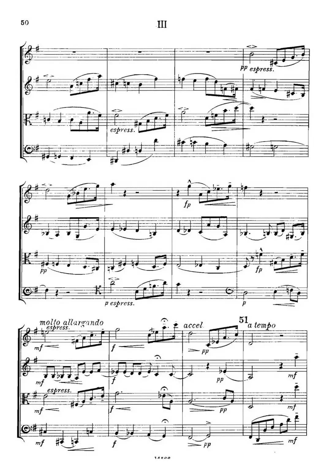 QUARTET Op.83（第三部分）（弦乐四重奏）