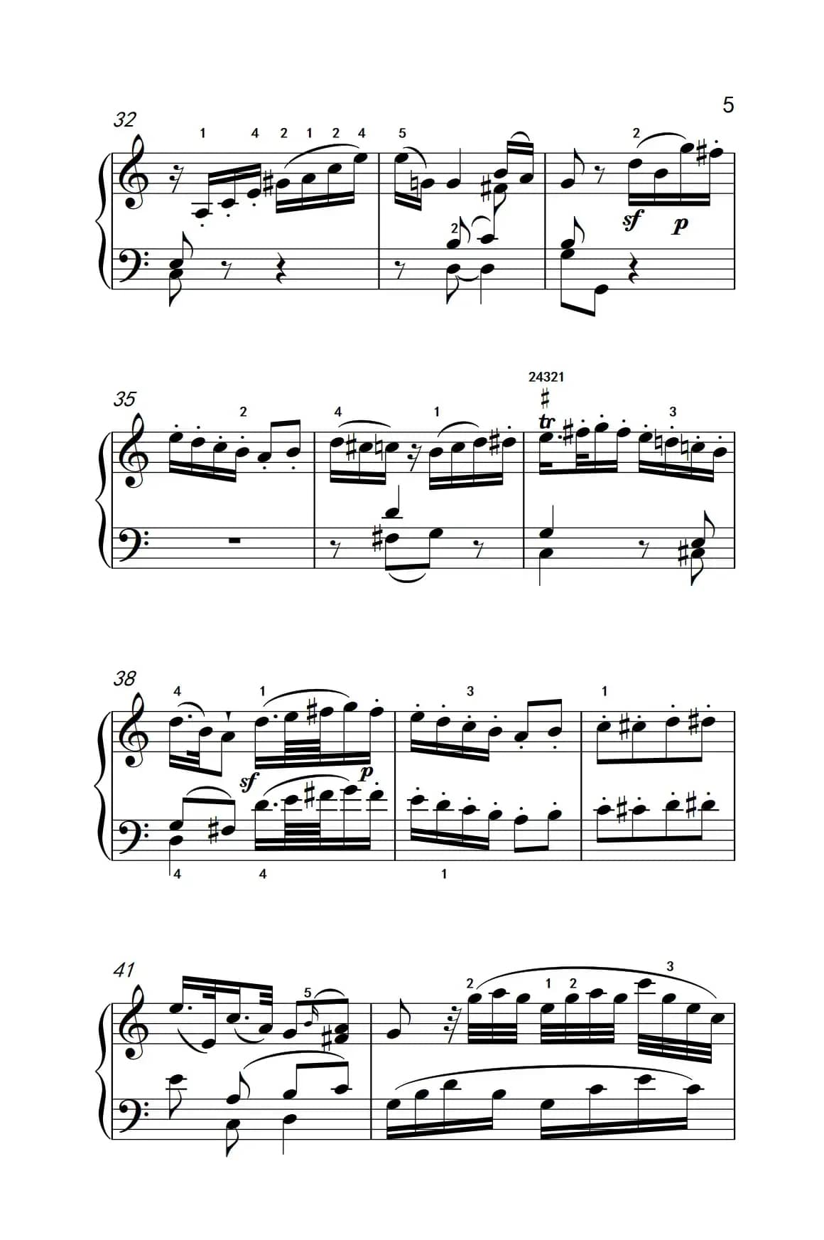 第八级1.C大调奏鸣曲 第一乐章 K.330（中央音乐学院 钢琴（业余）考级教程 7-9级）