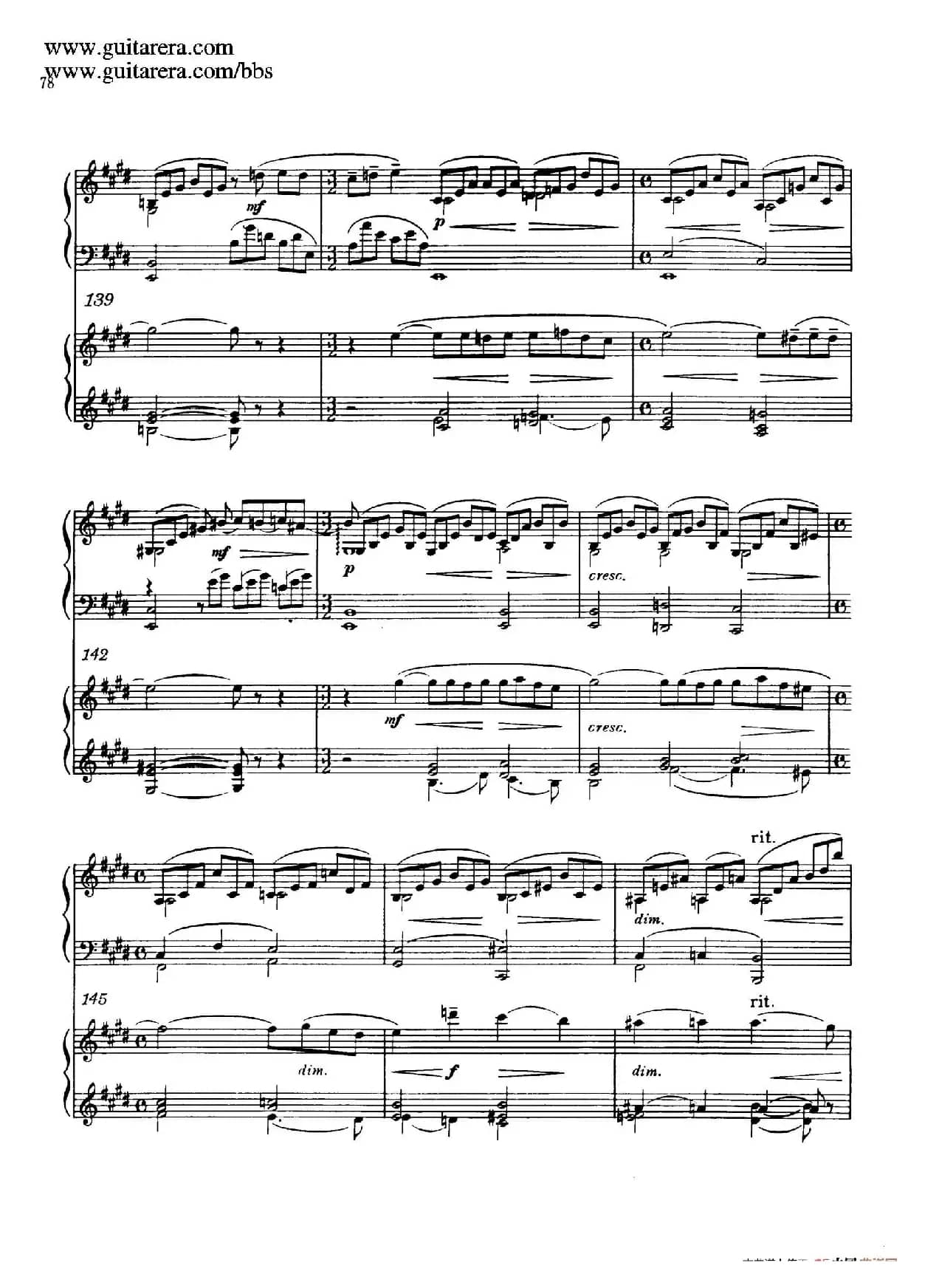 c小调第二钢琴协奏曲 Op.18（双钢琴·第二乐章）