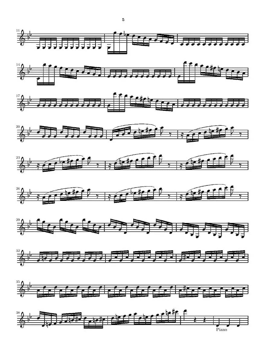 维瓦尔第“四季套曲”之夏（第一小提琴谱）