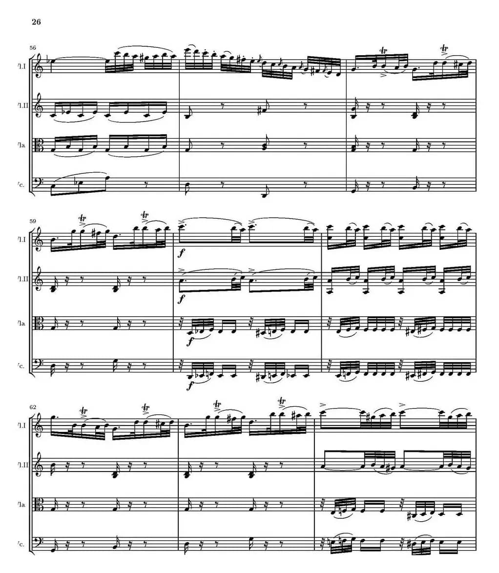 String Quartet nr.18 in E minor（E小调弦乐四重奏、P16-30）