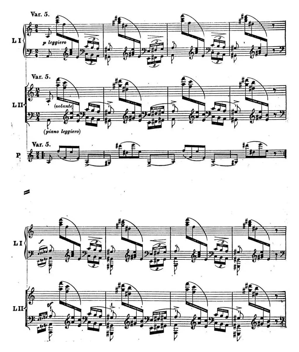 6首帕格尼尼大练习曲（Thema mit Variationen Etude Nr.6）