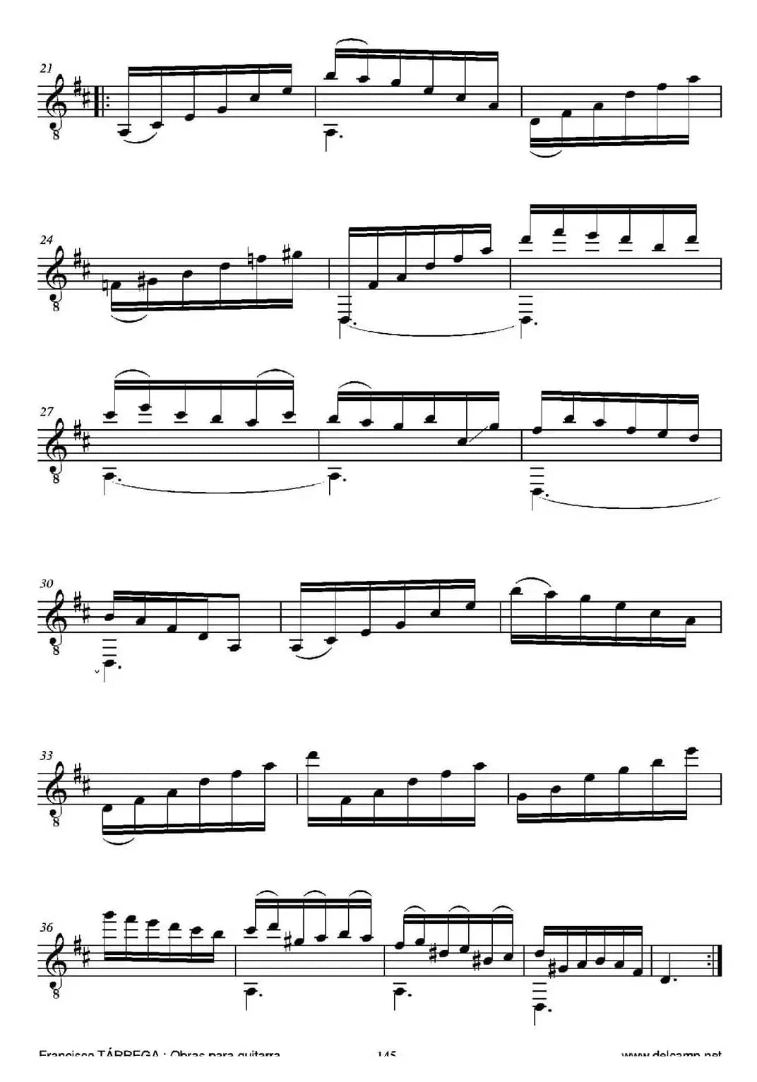 LA MARIPOSA(Estudio A mi querido descipulo D. Manuel Loscos)（古典吉他）