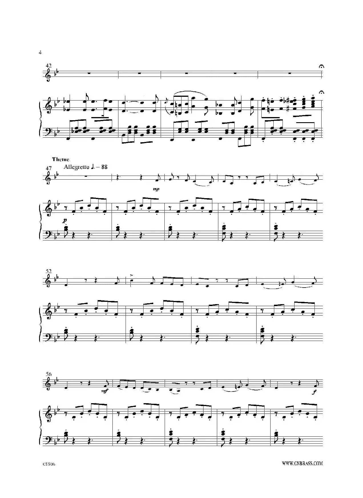 威尼斯狂欢节变奏（圆号+钢琴）