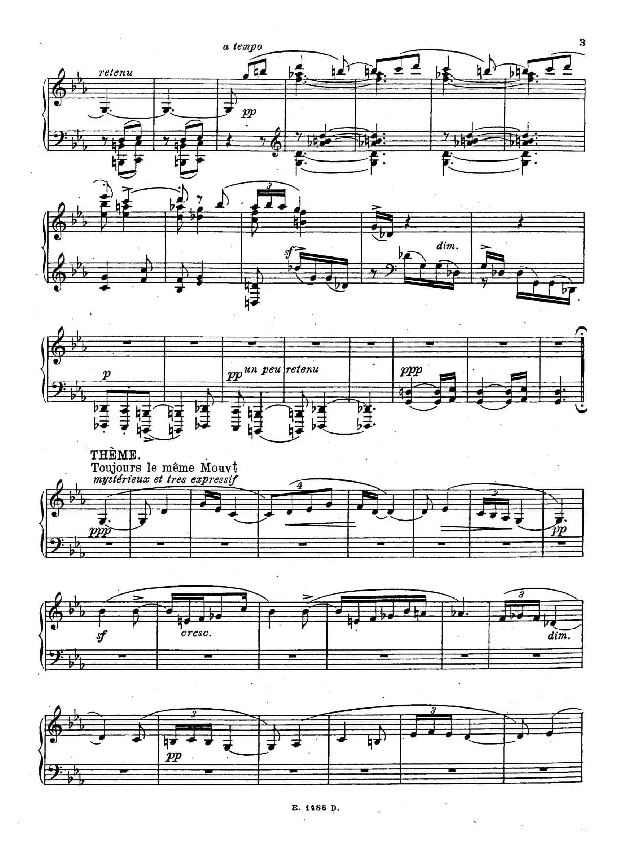 Sonate Romantique Op.3（浪漫奏鸣曲·Ⅰ）