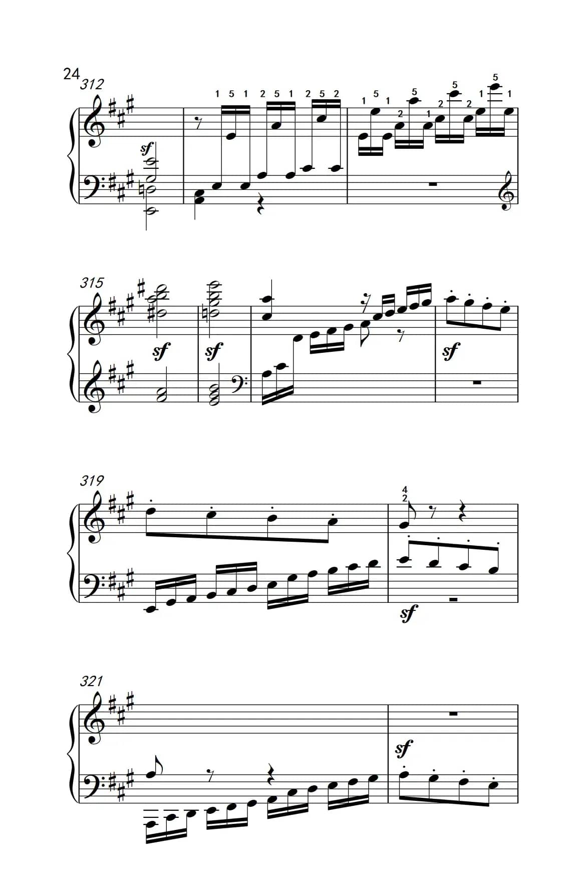 奏鸣曲 Opus 2 Nr.2 第一乐章（贝多芬奏鸣曲集 1）