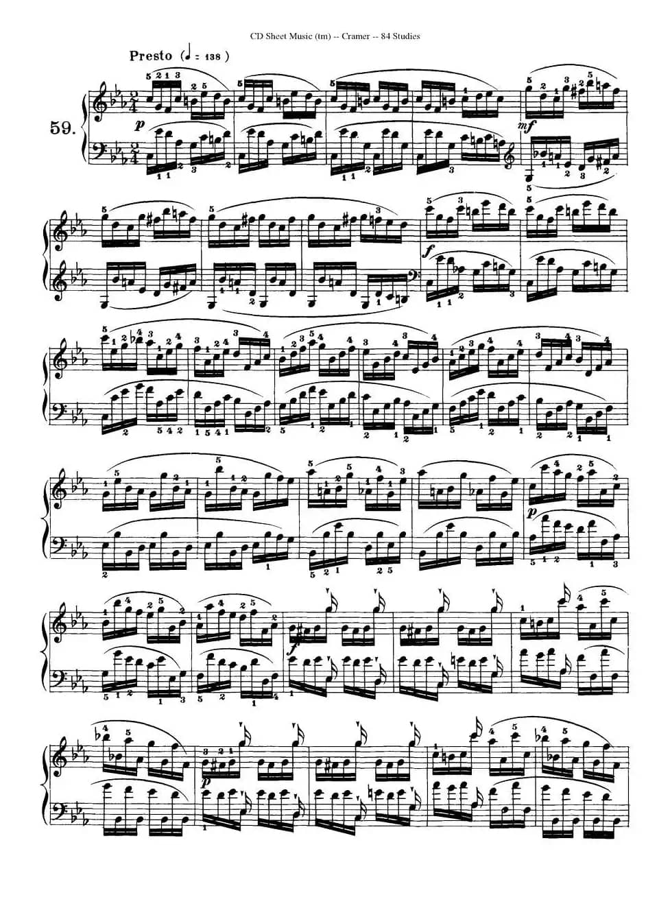 Cramer - 84 exercices（56—60）（克拉莫84首钢琴练习曲）