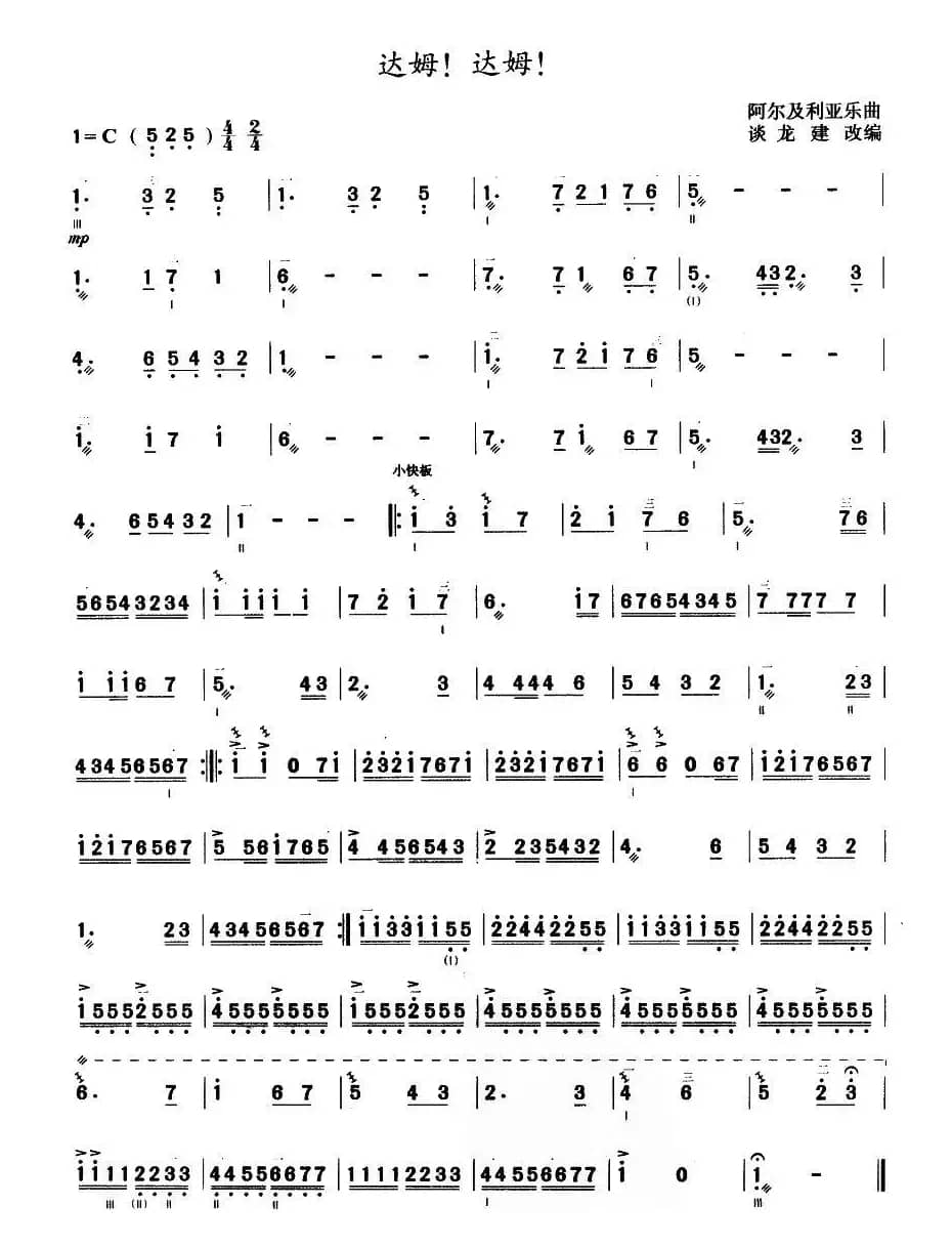 达姆！达姆！（三弦）