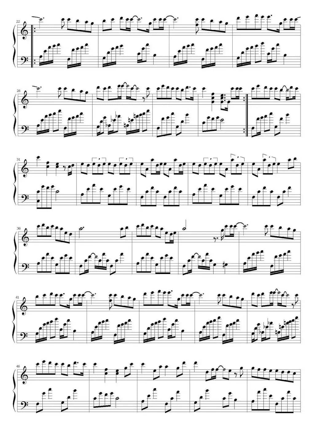 七里香（bird记谱版）