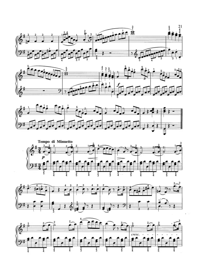 奏鸣曲（G大调）