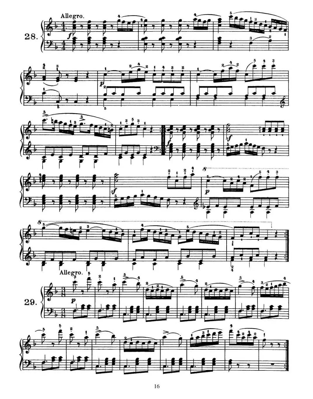 One Hundred and Ten Easy and Progressive Exercises Op.453（车尔尼110首简易练习曲 21——30）