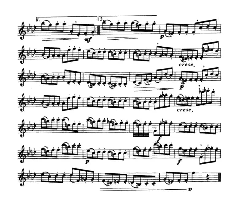 E大调、#c小调、bA大调、f小调、半音阶及3首练习曲