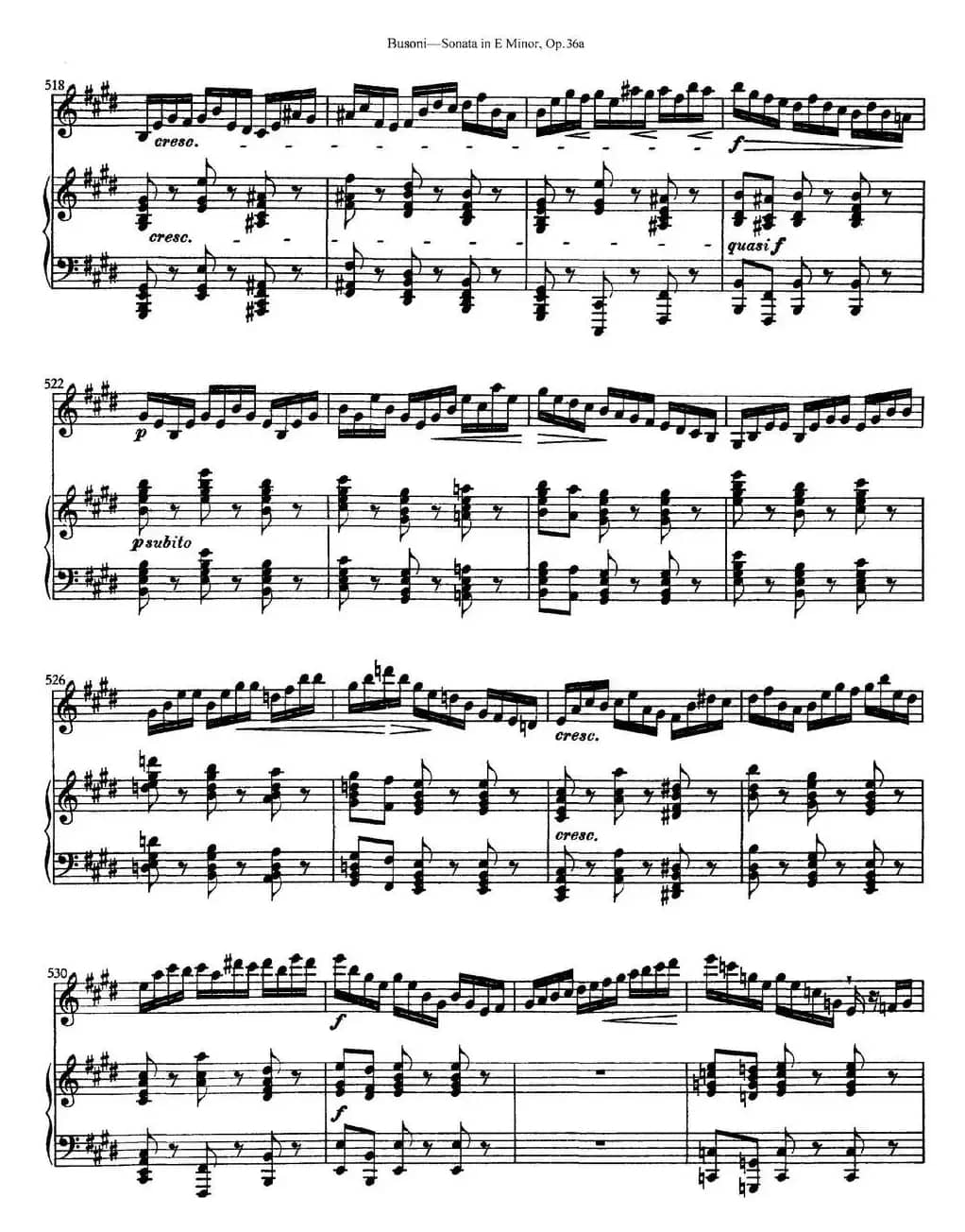 Violin Sonata No.2 in E Minor Op.36（小提琴+钢琴伴奏）